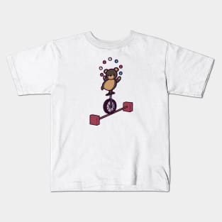 Black Circus Bear Kids T-Shirt